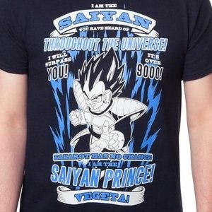OFFICIAL Dragon Ball Z Saiyan Prince Vegeta TSHIRT
